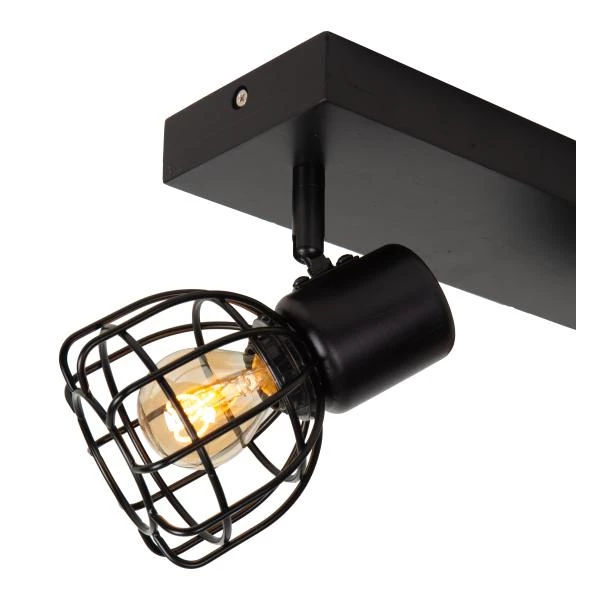 Lucide FILOX - Ceiling spotlight - 2xE14 - Black - detail 2